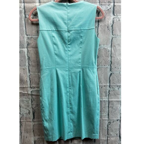 J. McLaughlin Womens Olson Sleeveless Dress Aqua Solid Size 2 - Picture 2 of 9